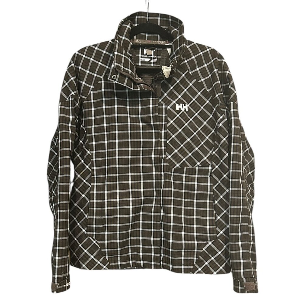 Helly Hansen‎ Women’s Plaid Ski Snowboard Jacket Waterproof Seam Sealed Shell M